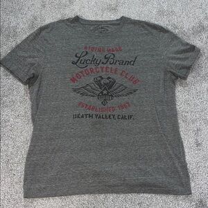 Lucky Death Valley California Gray collector Motorcycle Bike T Shirt XL